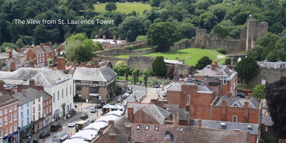 View from St. Laurence Tower Ludlow