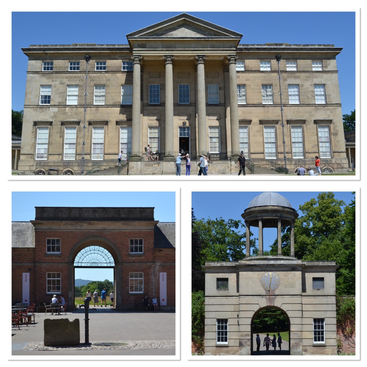 A photo montage of Attingham Park