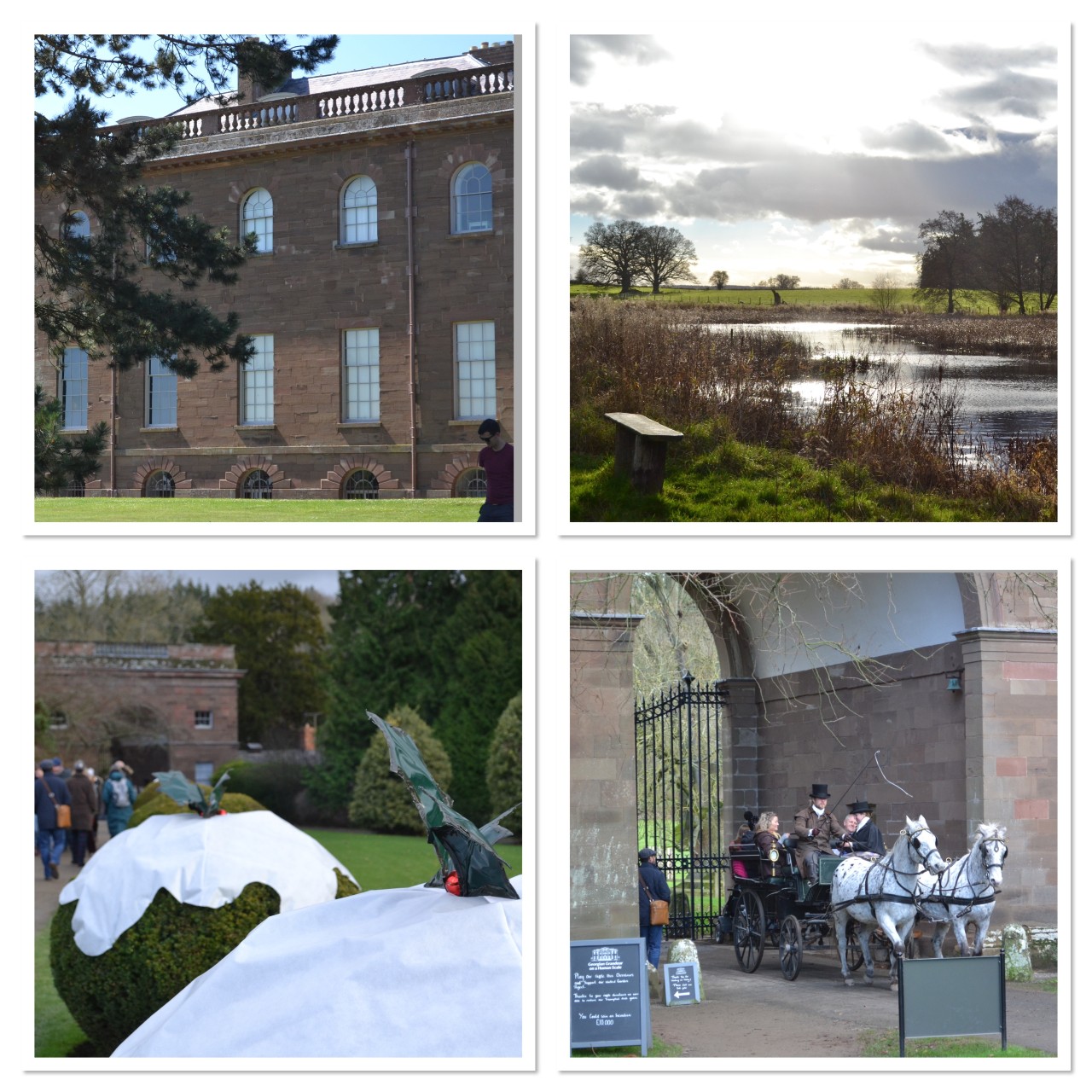 A photo montage of Berrington Hall