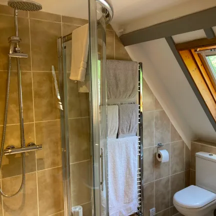 Caradoc room en suite walk in shower